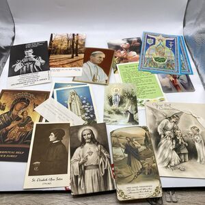 Lot Of Vintage/antique Catholic Illustrations Cards